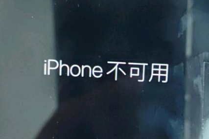 封丘苹果服务网点分享锁屏界面显示“iPhone 不可用”如何解决 