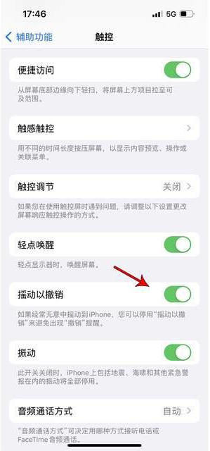 封丘苹果手机维修分享iPhone手机如何设置摇一摇删除文字 